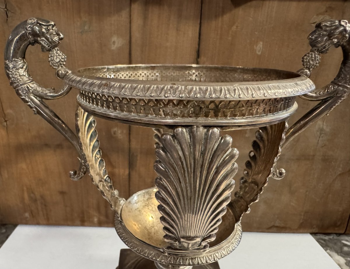 Empire Period Solid Silver Bonbonnière Mount-photo-4