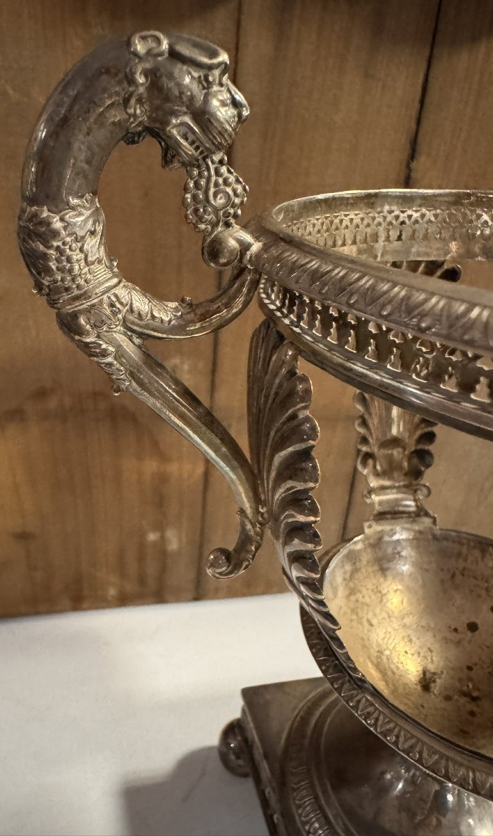 Empire Period Solid Silver Bonbonnière Mount-photo-5