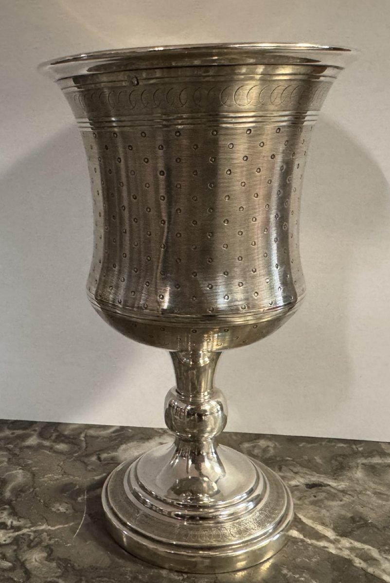 Monogrammed Solid Silver Chalice-photo-5