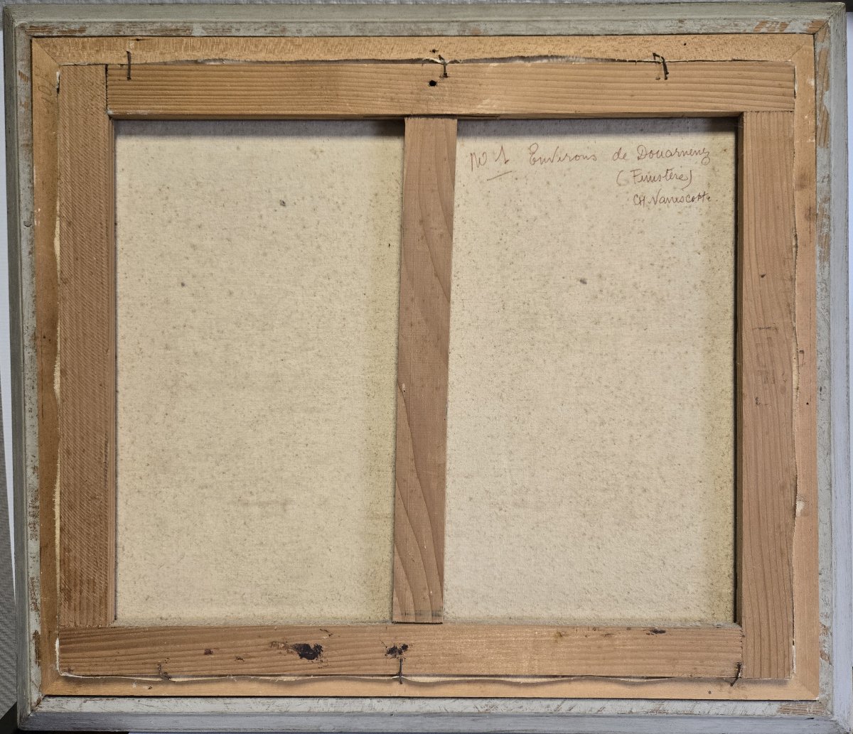 Charles Vaniscotte: Oil Painting On Canvas / Port In Brittany-photo-7