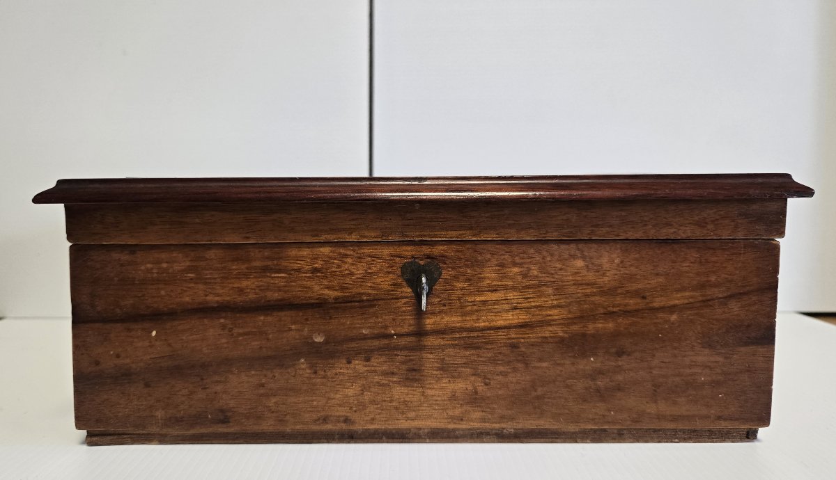 Monogrammed Marquetry Box Or Case-photo-2