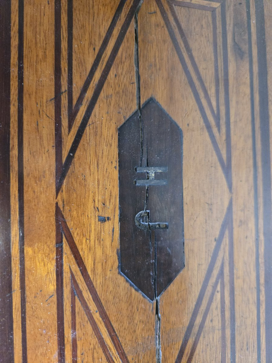 Monogrammed Marquetry Box Or Case-photo-4