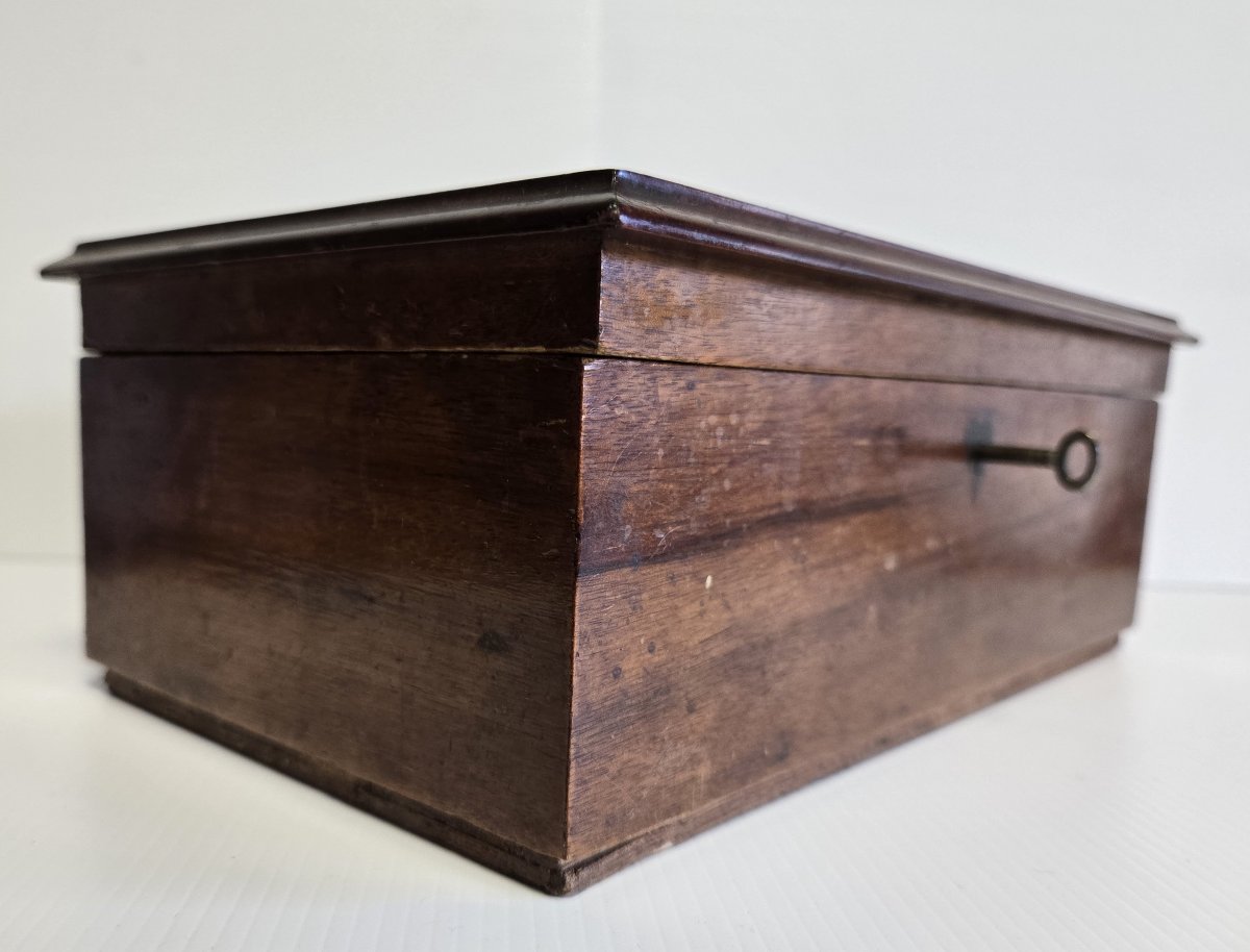 Monogrammed Marquetry Box Or Case-photo-5