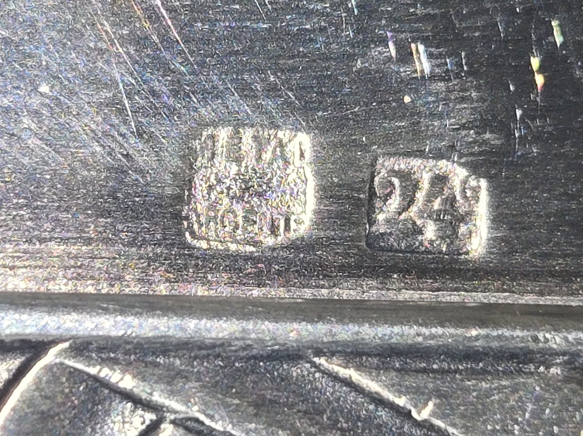 Large Art Deco Style Silver-plated Metal Bowl On A Heel -photo-6