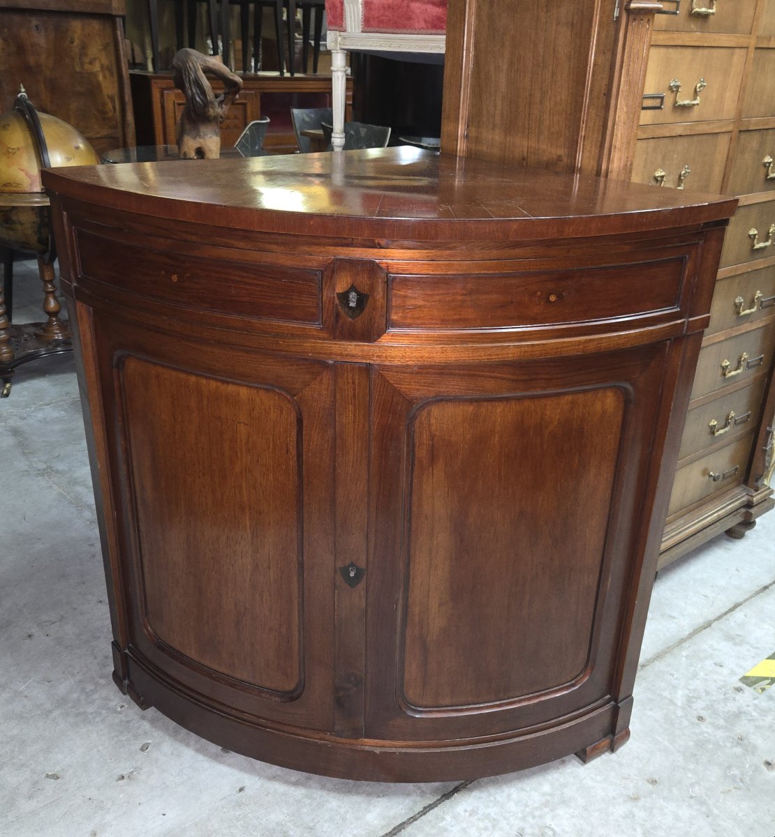 Napoleon III Period Mahogany Corner Cabinet-photo-1
