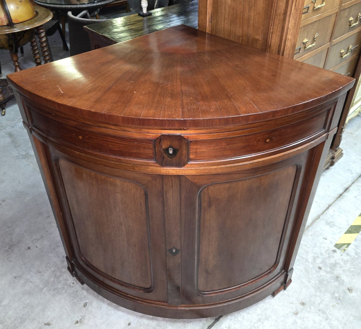 Napoleon III Period Mahogany Corner Cabinet-photo-2