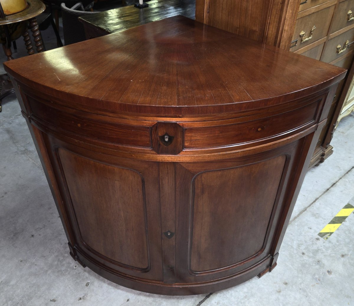 Napoleon III Period Mahogany Corner Cabinet-photo-8