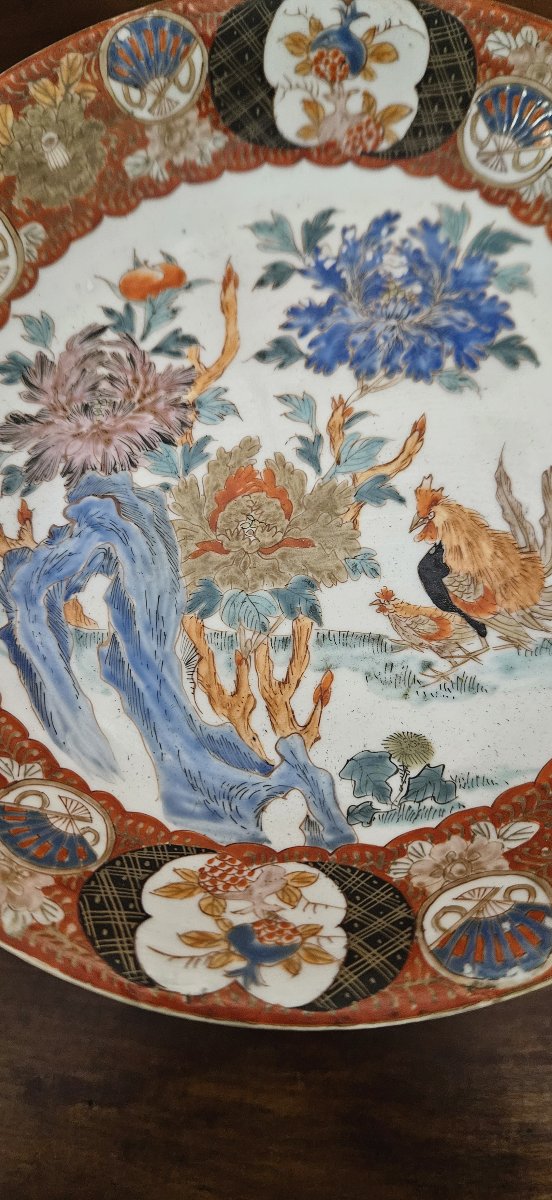 Coupe sur piédouche en porcelaine – Décor Imari, Japon fin XIXᵉ siècle  -photo-4