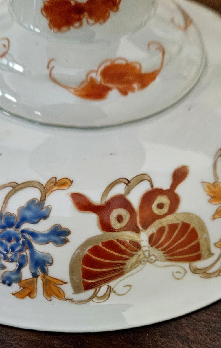 Coupe sur piédouche en porcelaine – Décor Imari, Japon fin XIXᵉ siècle  -photo-7