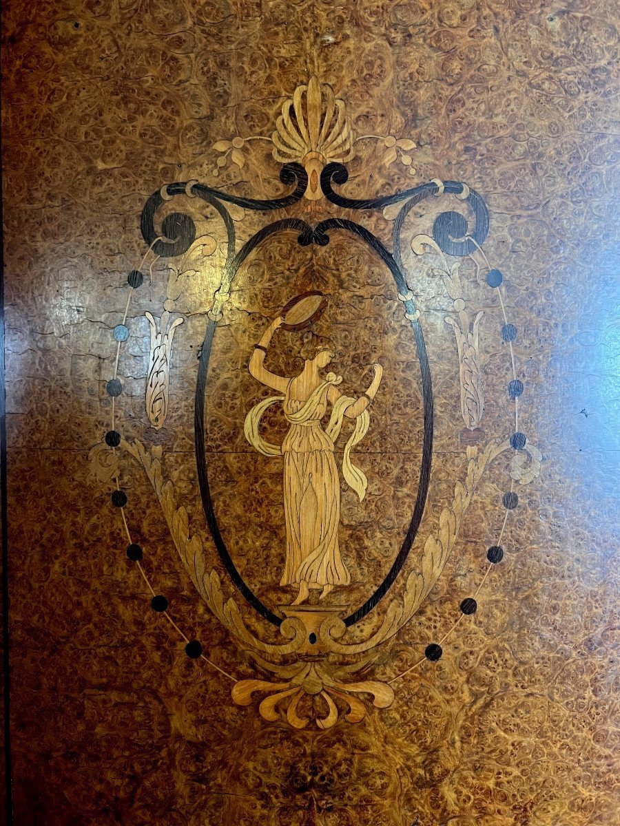 Louis XVI Style Marquetry Display Cabinet -photo-3