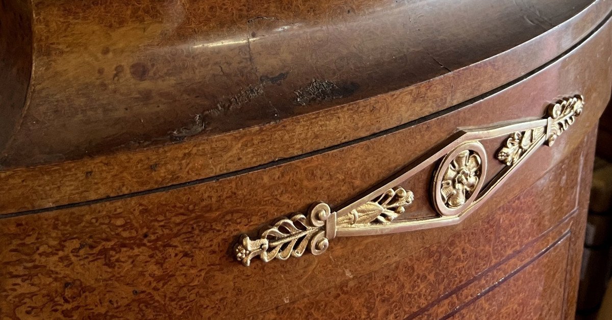 Louis XVI Style Marquetry Display Cabinet -photo-4