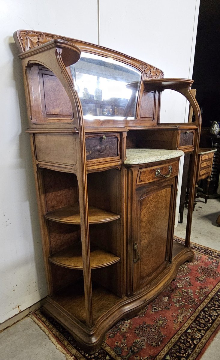 D'après Gauthier-Poinsignon : buffet desserte époque Art Nouveau-photo-1