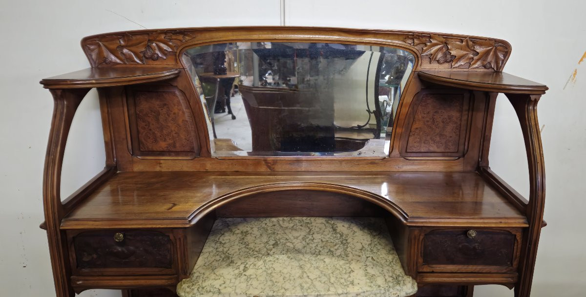 D'après Gauthier-Poinsignon : buffet desserte époque Art Nouveau-photo-3