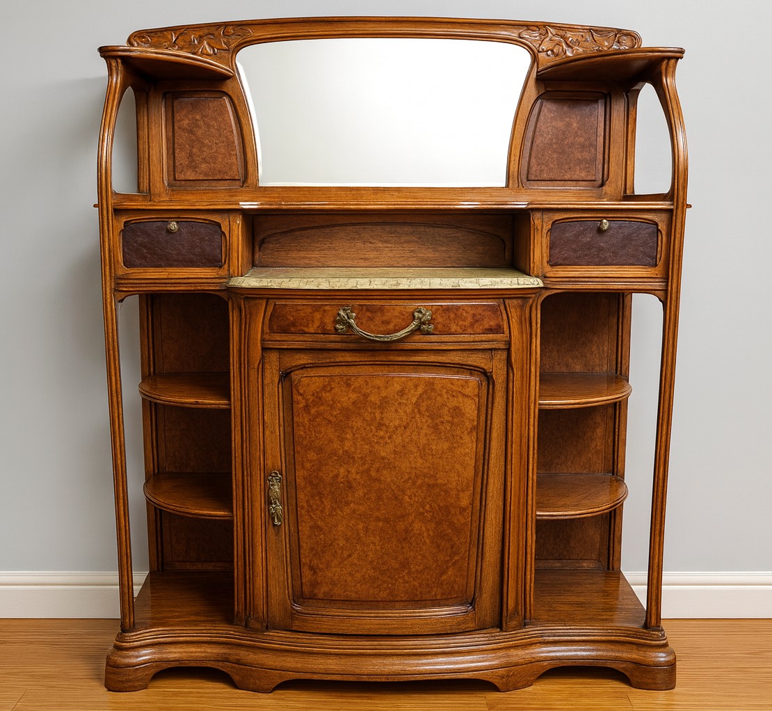 D'après Gauthier-Poinsignon : buffet desserte époque Art Nouveau