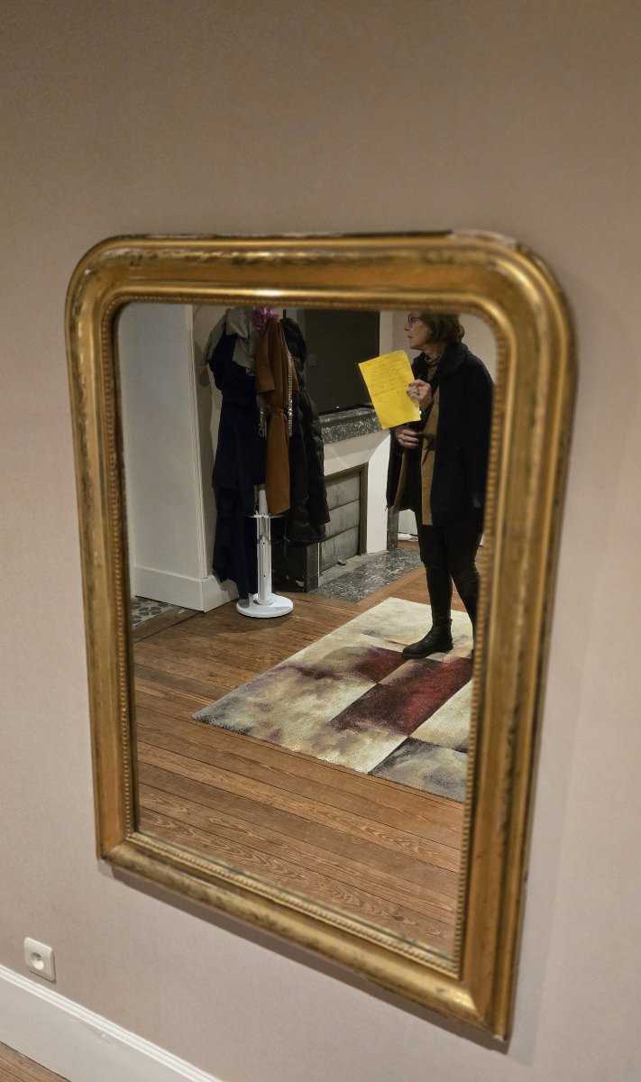 Louis Philippe Period Mirror In Gilded Wood-photo-4