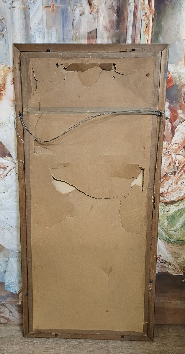 Asie vers 1900 : grande peinture sur soie, représentant des oiseaux branchés-photo-8