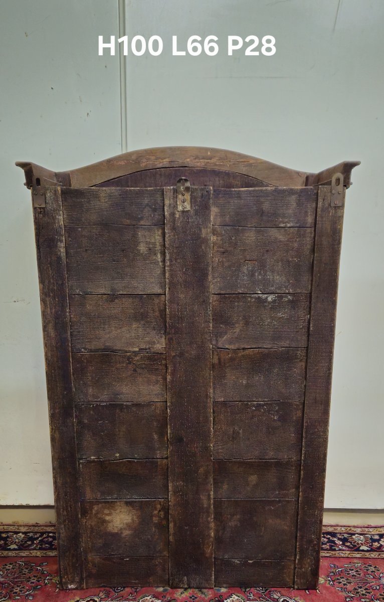 Antique Louis XV Period Display Case In Marquetry With Geometric Designs-photo-7