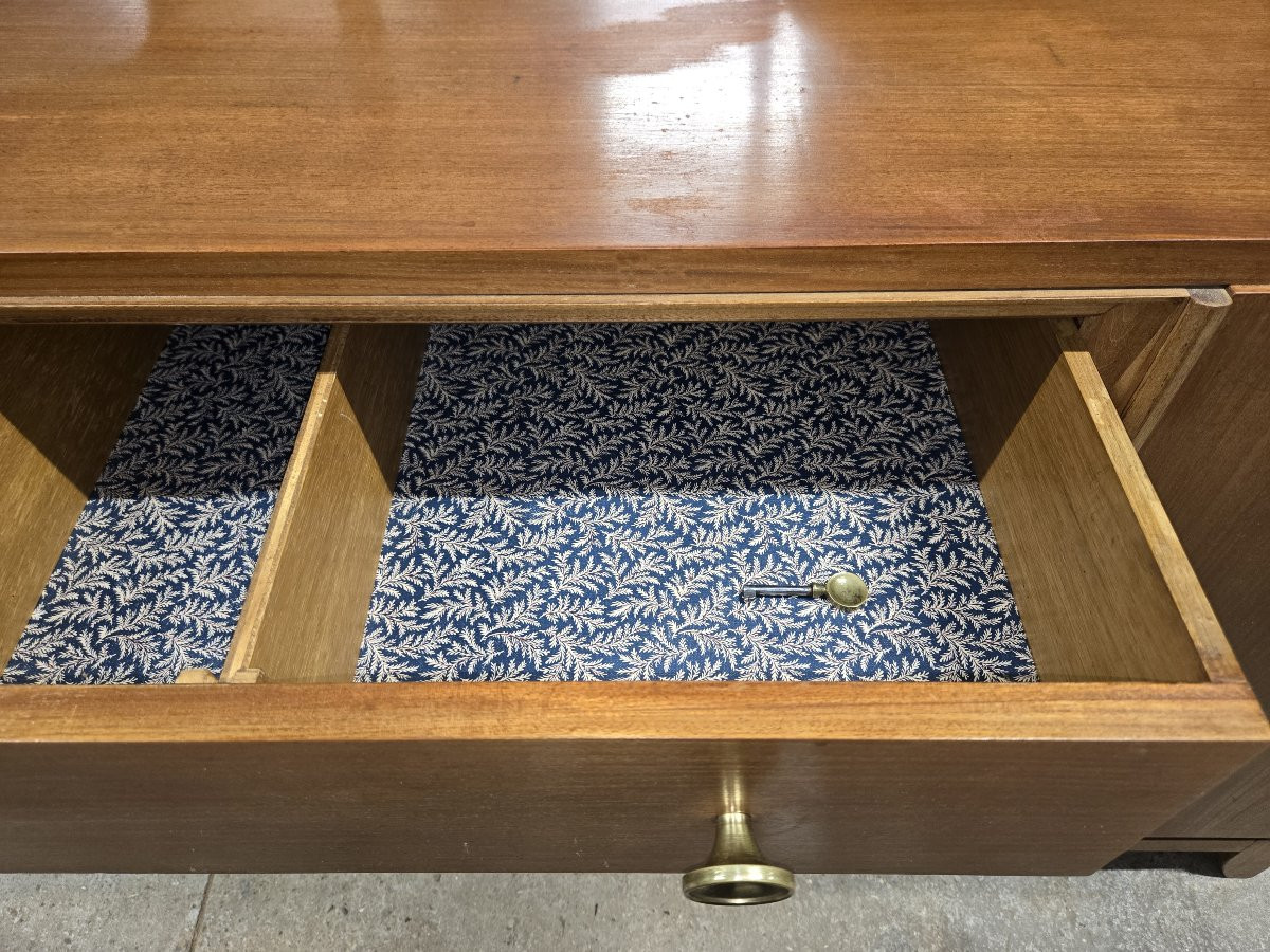 After André Arbus, Art Deco Period Sideboard In Light Mahogany-photo-7
