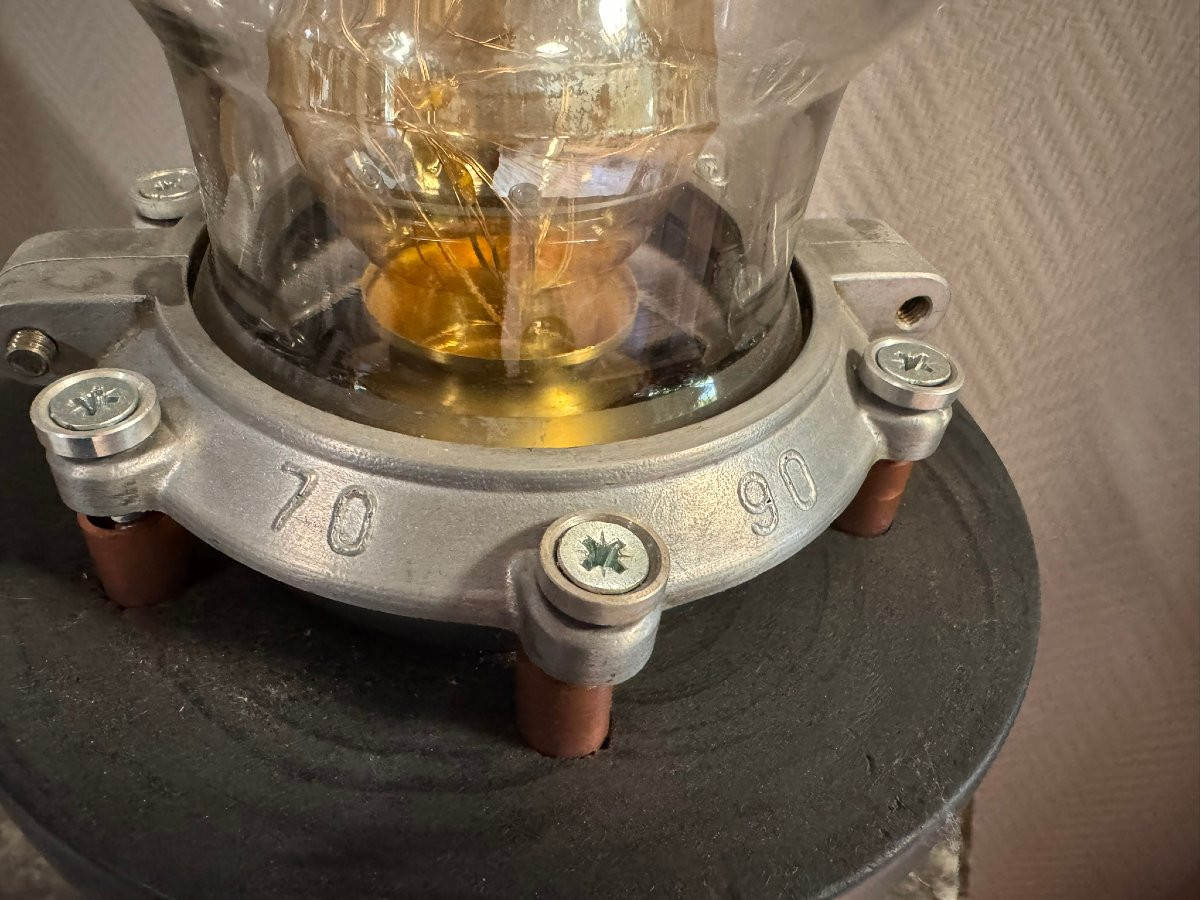 Designer Lamp Resembling A Blown Glass Scientific Tube-photo-6