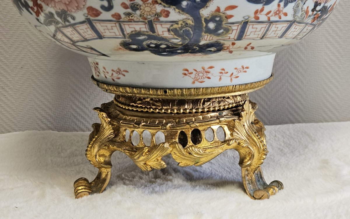 Asie XIXeme : Trés Trés Important bassin en porcelaine finement peint à la main-photo-4