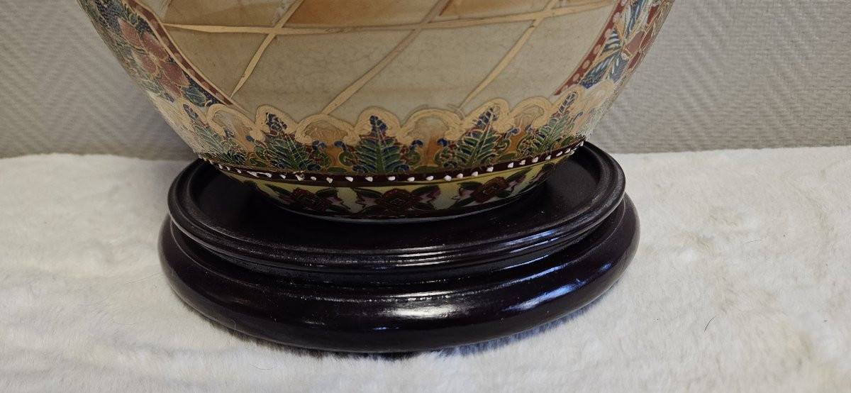 Très important oeuf en céramique de Satsuma -photo-3