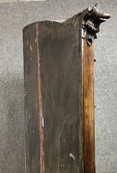 Corner Bookcase From The Napoleon III Period In Mahogany-photo-2