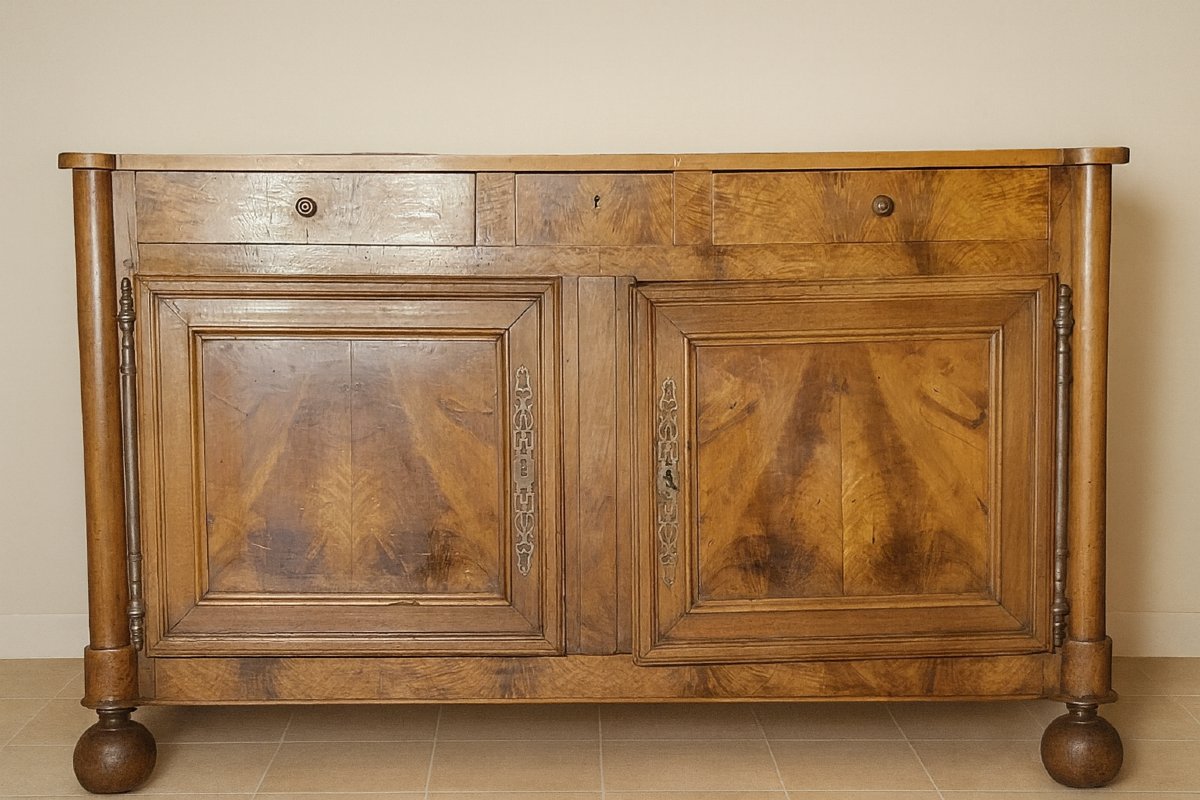 Louis Philippe Period Burgundian Buffet In Walnut -photo-2