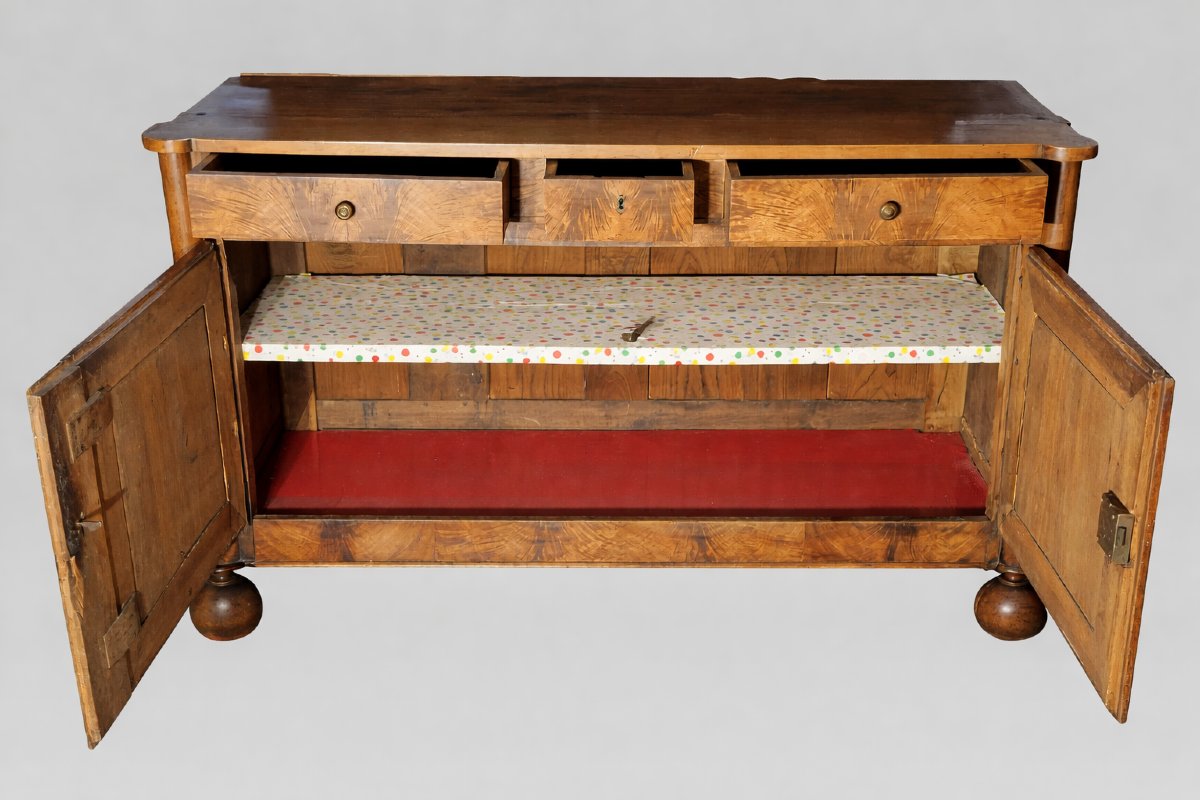 Louis Philippe Period Burgundian Buffet In Walnut -photo-4