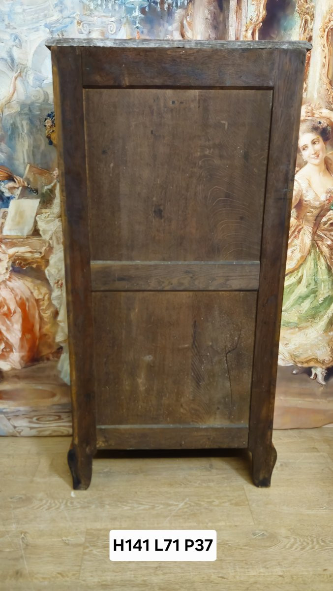 19th-century Secretary Desk / Marquetry Of Fine Woods – Louis XV Style  -photo-1