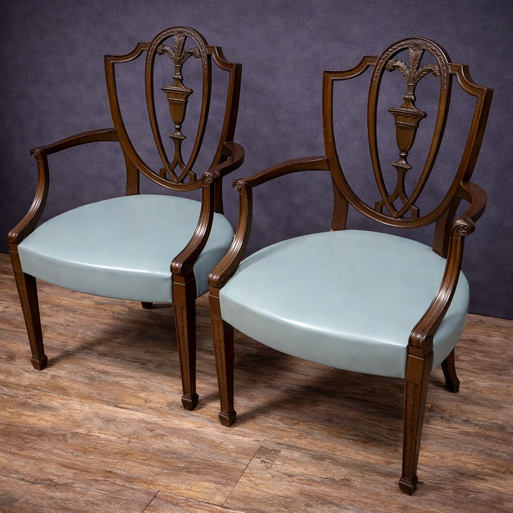 Paire de fauteuils en bois sculpté – Style néoclassique / début XIXe  -photo-3