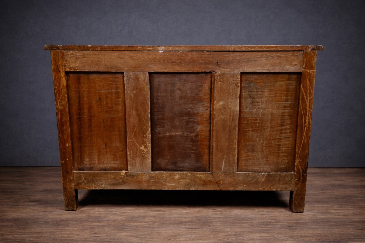 Antique Bombé Chest Of Drawers In Solid Wood – Louis XIV/louis XV Period – 18th Century  -photo-1