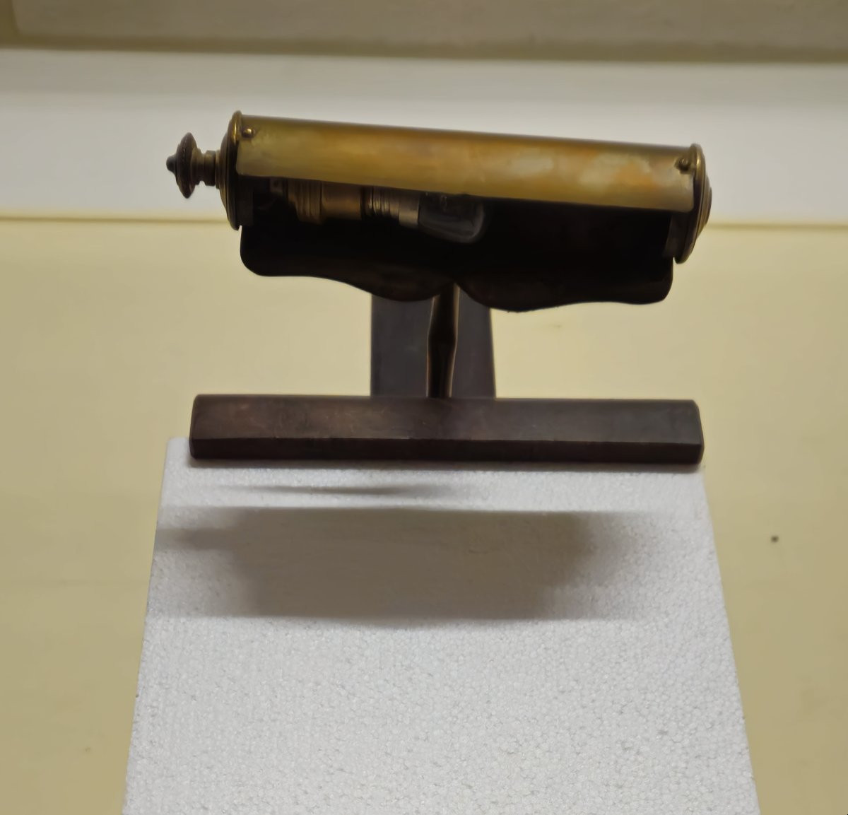 Antique Solid Wood Painter's Studio Easel – With Integrated Lamp – Napoleon III Era-photo-5