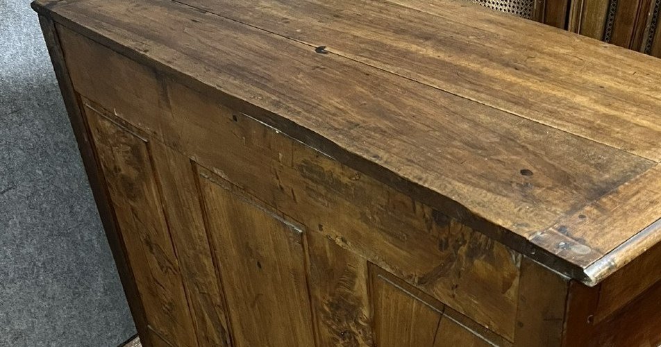 Très Important Buffet a huit portes Renaissance en noyer massif -photo-6