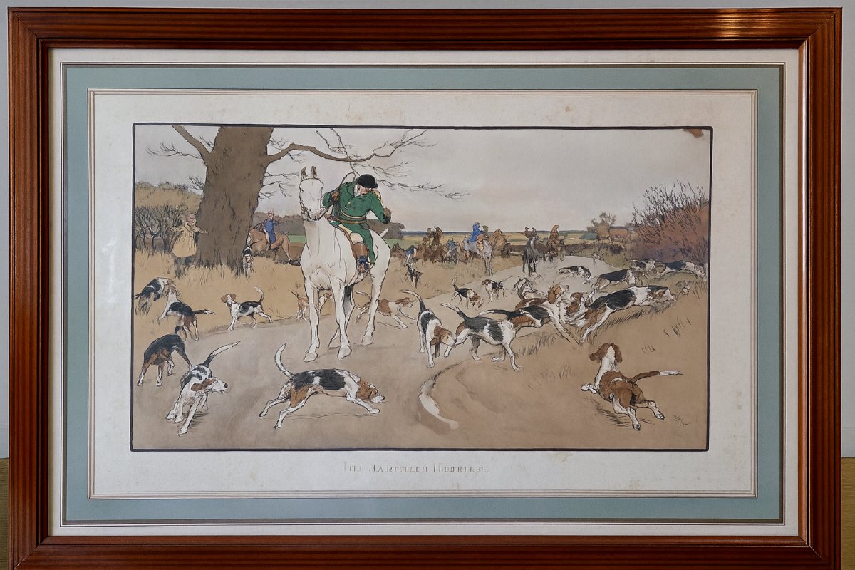 Cecil Aldin (1870-1935), After. A Hunting Morning And Drawn Blank: Polychrome Print-photo-2