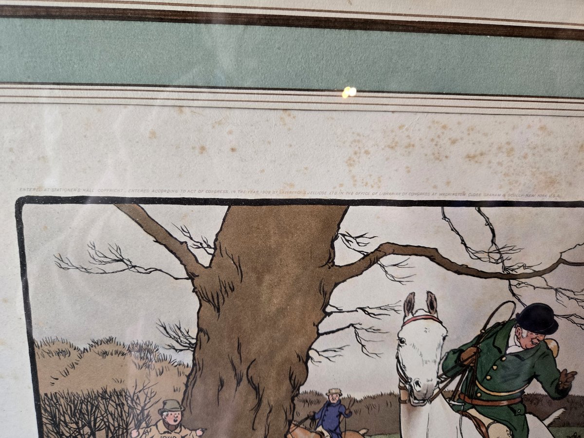 Cecil Aldin (1870-1935), After. A Hunting Morning And Drawn Blank: Polychrome Print-photo-6