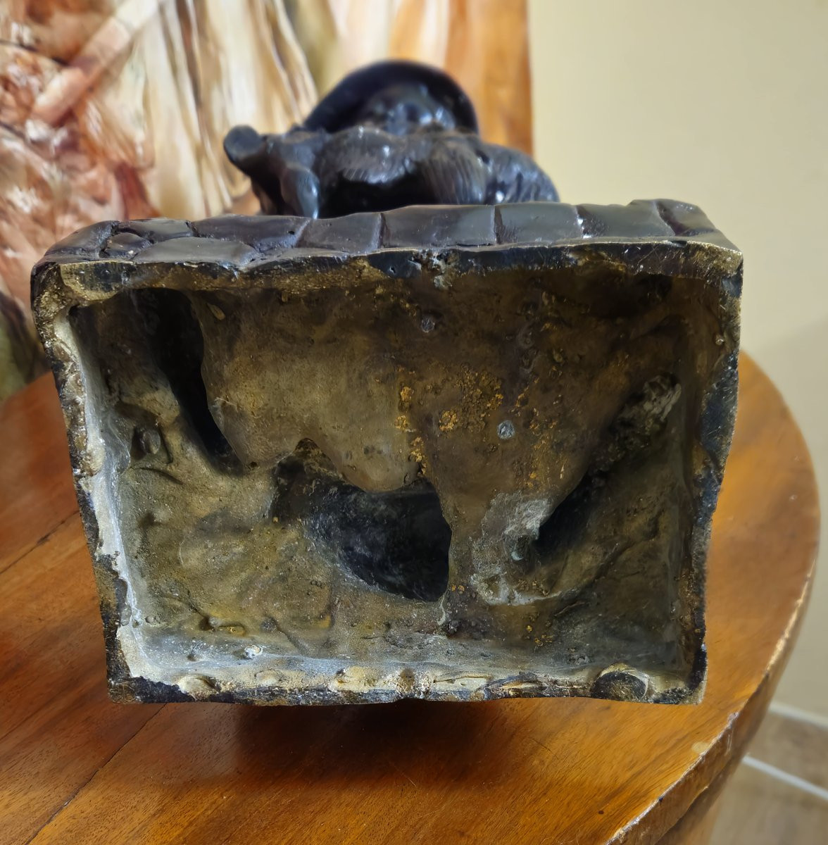 Auguste Moreau (d'après) : Le petit chasseur - Bronze patiné -photo-6