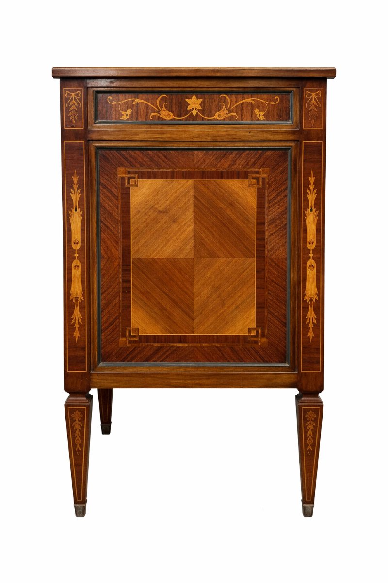 Enfilade Vénitienne marquetée – Style Louis XVI  -photo-6