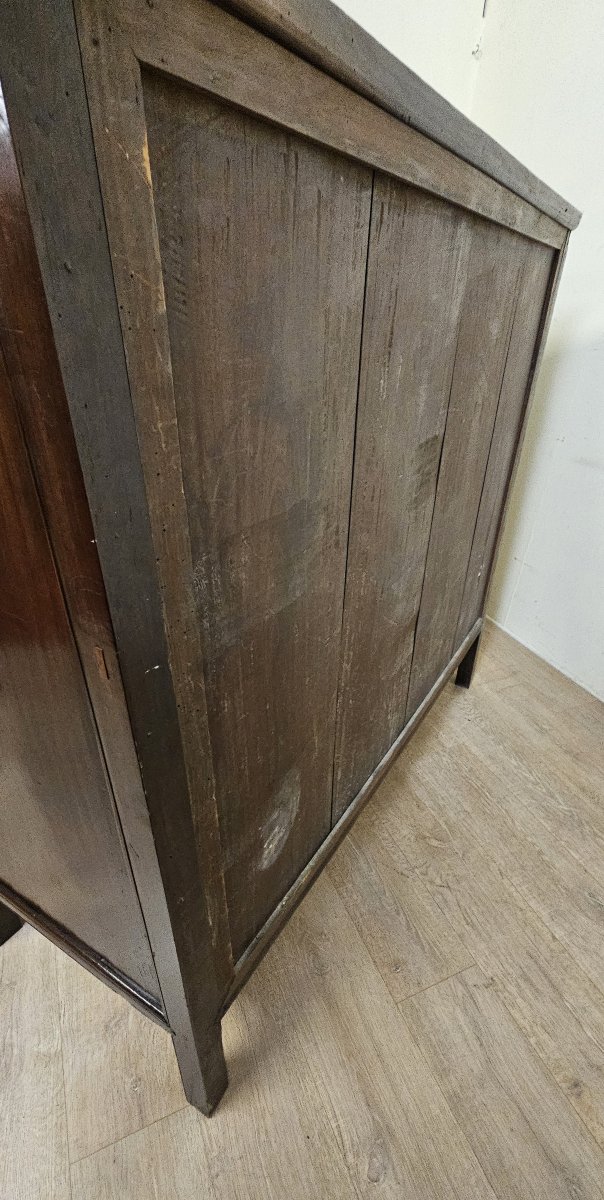 19th Century Asia: Antique Cabinet Carved In Mahogany (chinese Or Indochinese Art) -photo-8