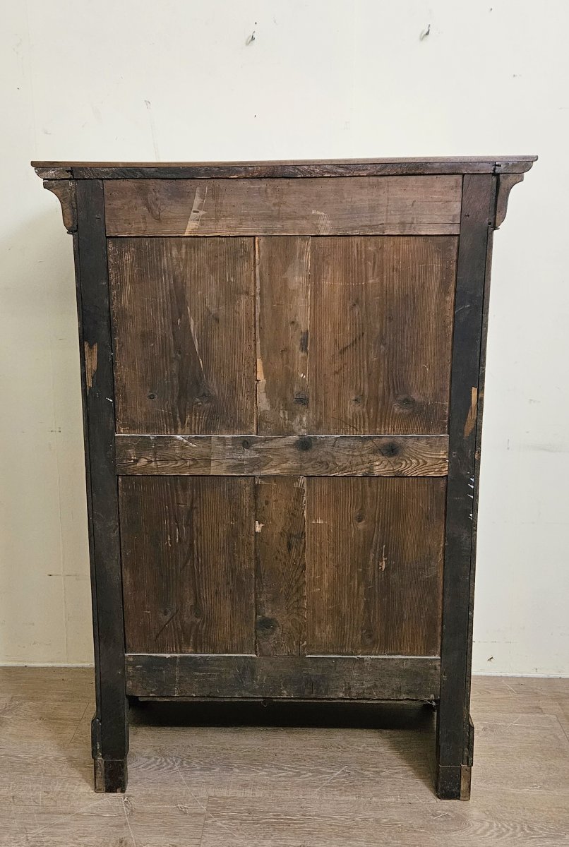 Louis Philippe Era Secretary Desk – With A Cyma Recta Molding – In Walnut – 19th Century -photo-6