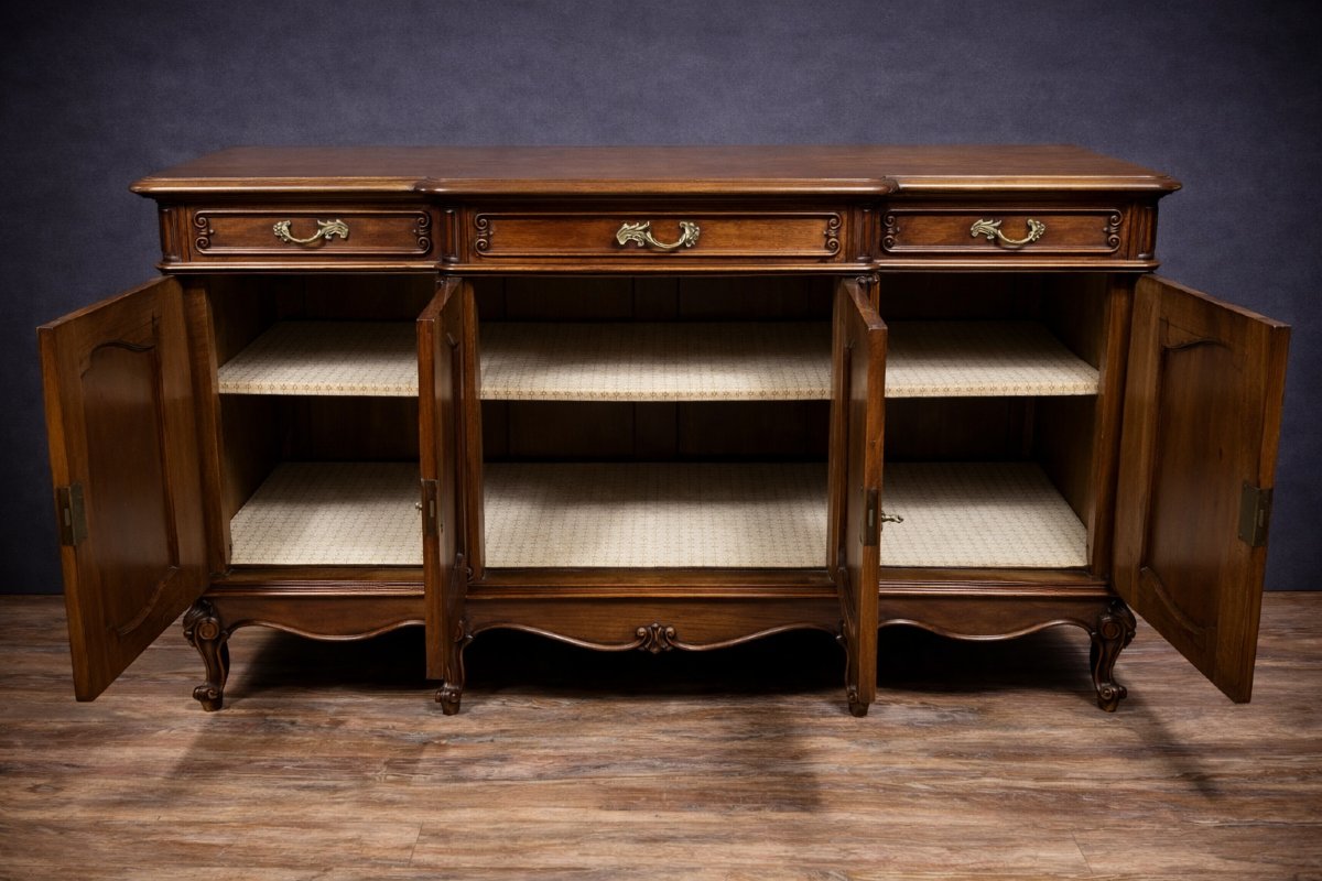 Louis XV Style Sideboard/buffet Signed Roll – Irénée Millan & Cie, Paris-photo-6