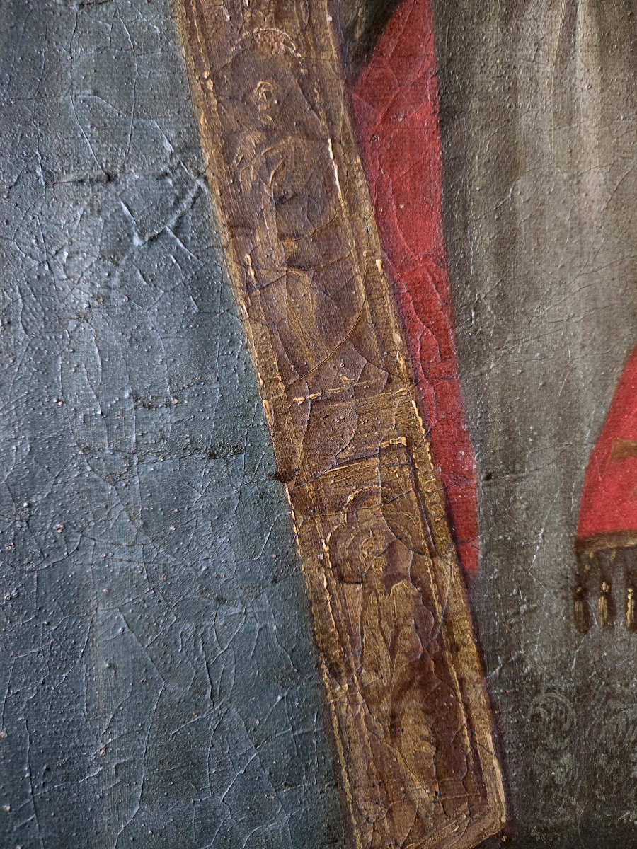 Oil On Canvas Depicting Saint Claude, 17th Century -photo-4