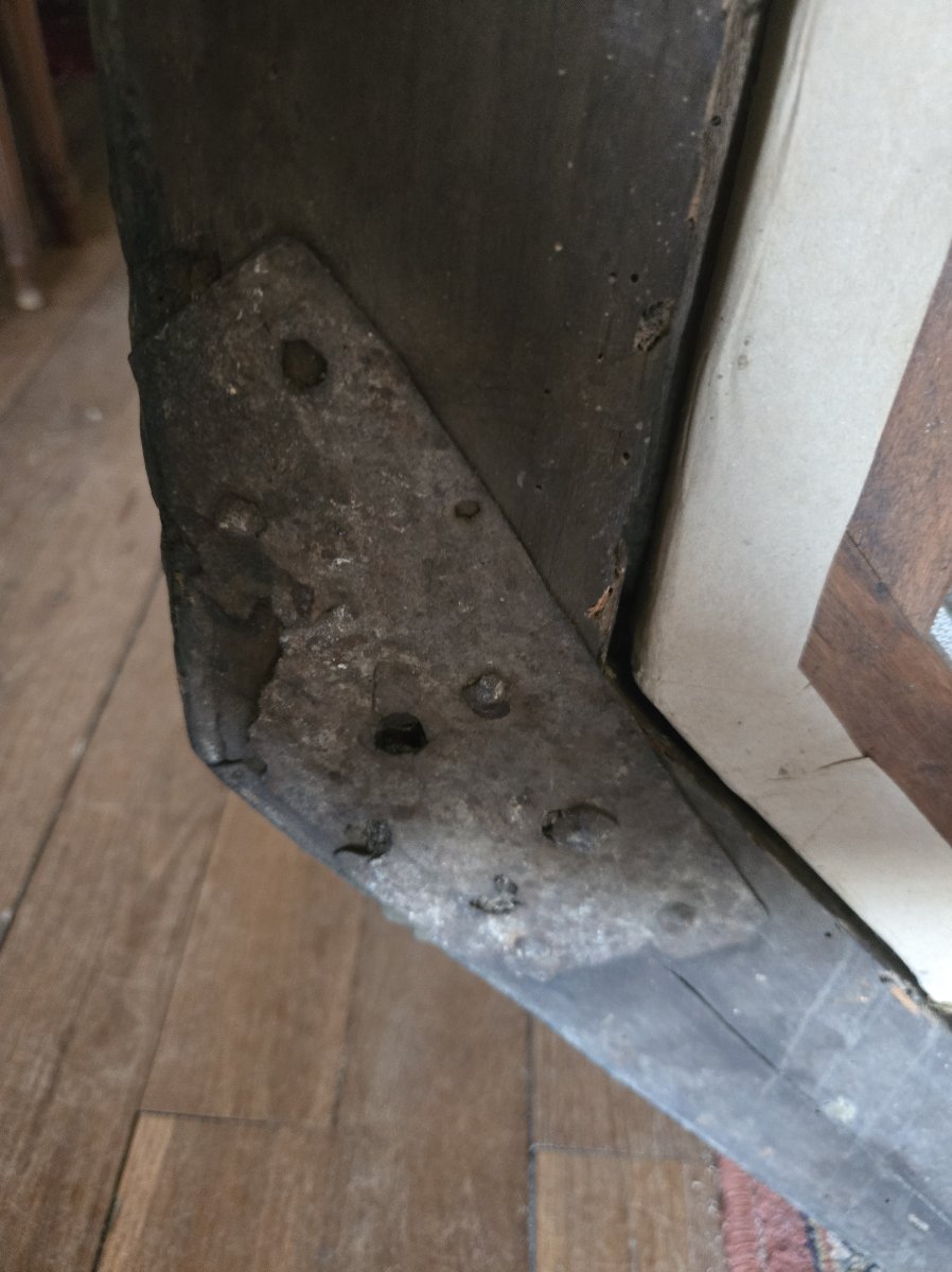 Huile sur toile représentant Sainte Gertrude Époque XVIe siècle  -photo-7