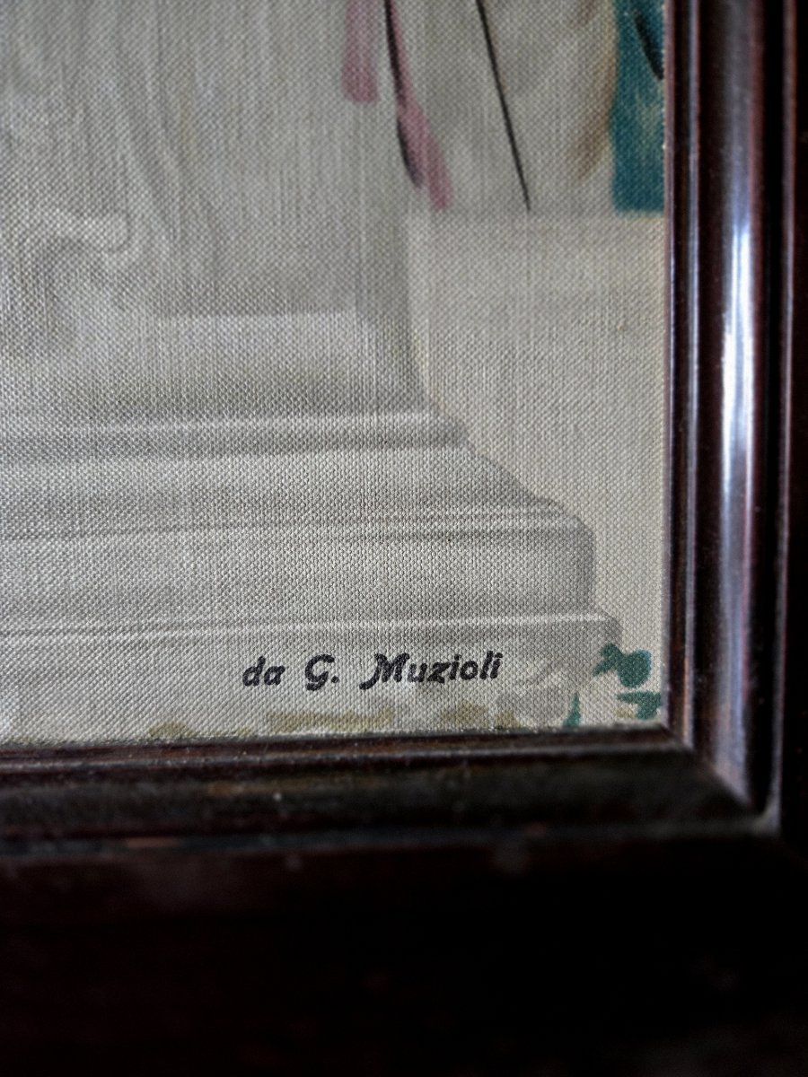 Handprint On Canvas – Ritual Scene Inspired By Antiquity, 20th Century  -photo-5