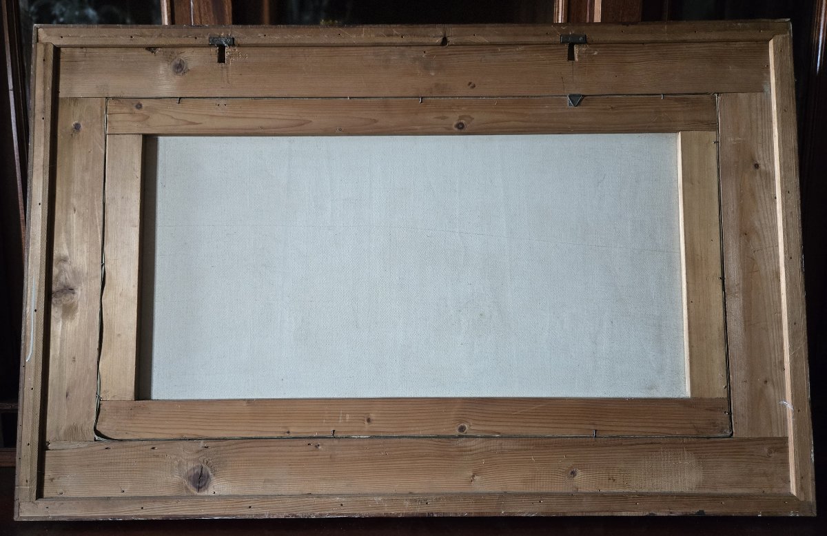 Handprint On Canvas – Ritual Scene Inspired By Antiquity, 20th Century  -photo-6