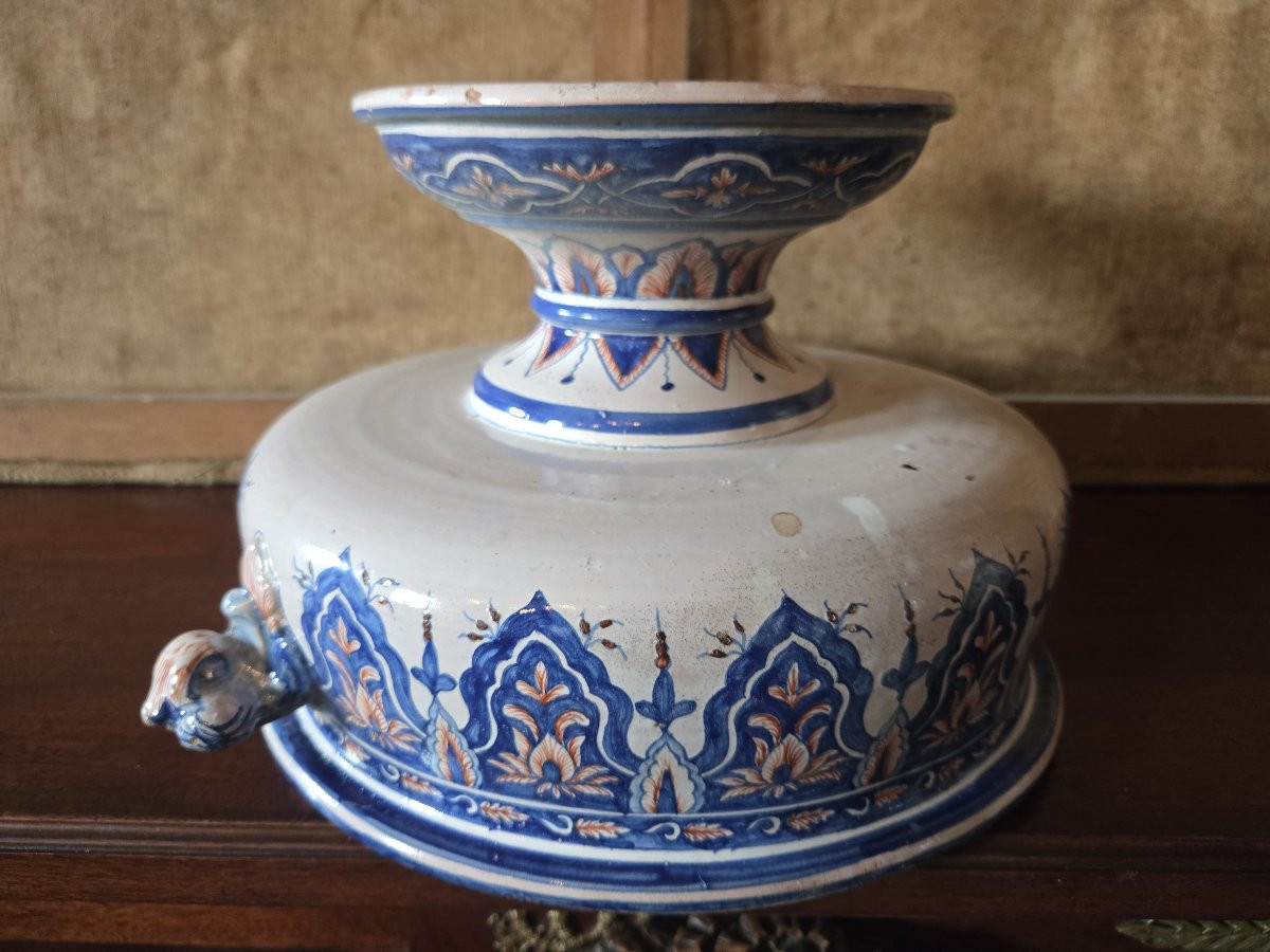 Coupe / vasque en faïence de Nevers – Antoine Montagnon, XIXᵉ siècle  -photo-6