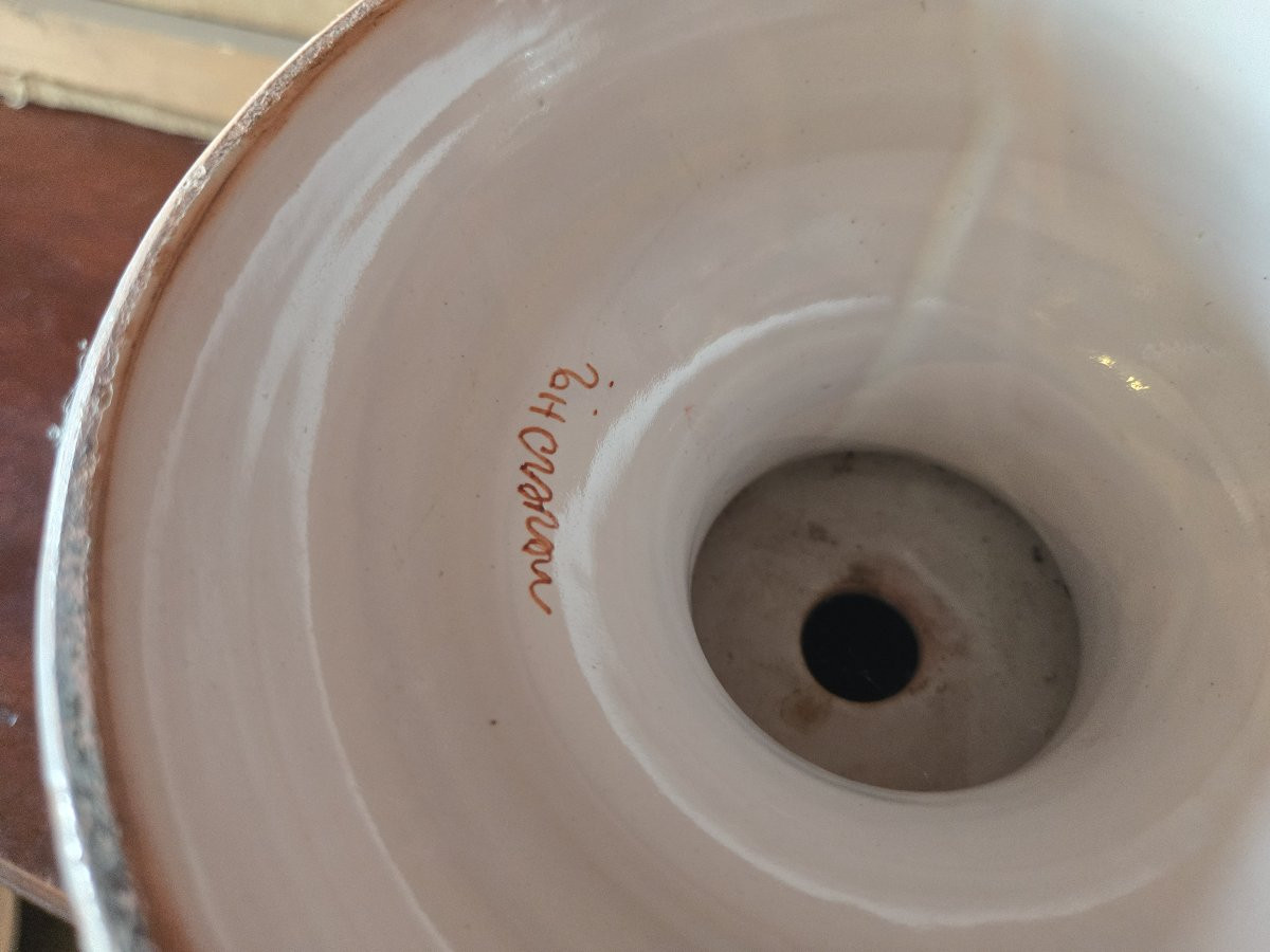 Coupe / vasque en faïence de Nevers – Antoine Montagnon, XIXᵉ siècle  -photo-7