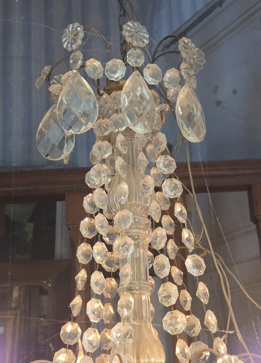 Important lustre en cristal de Baccarat – Époque XIXᵉ siècle -photo-2