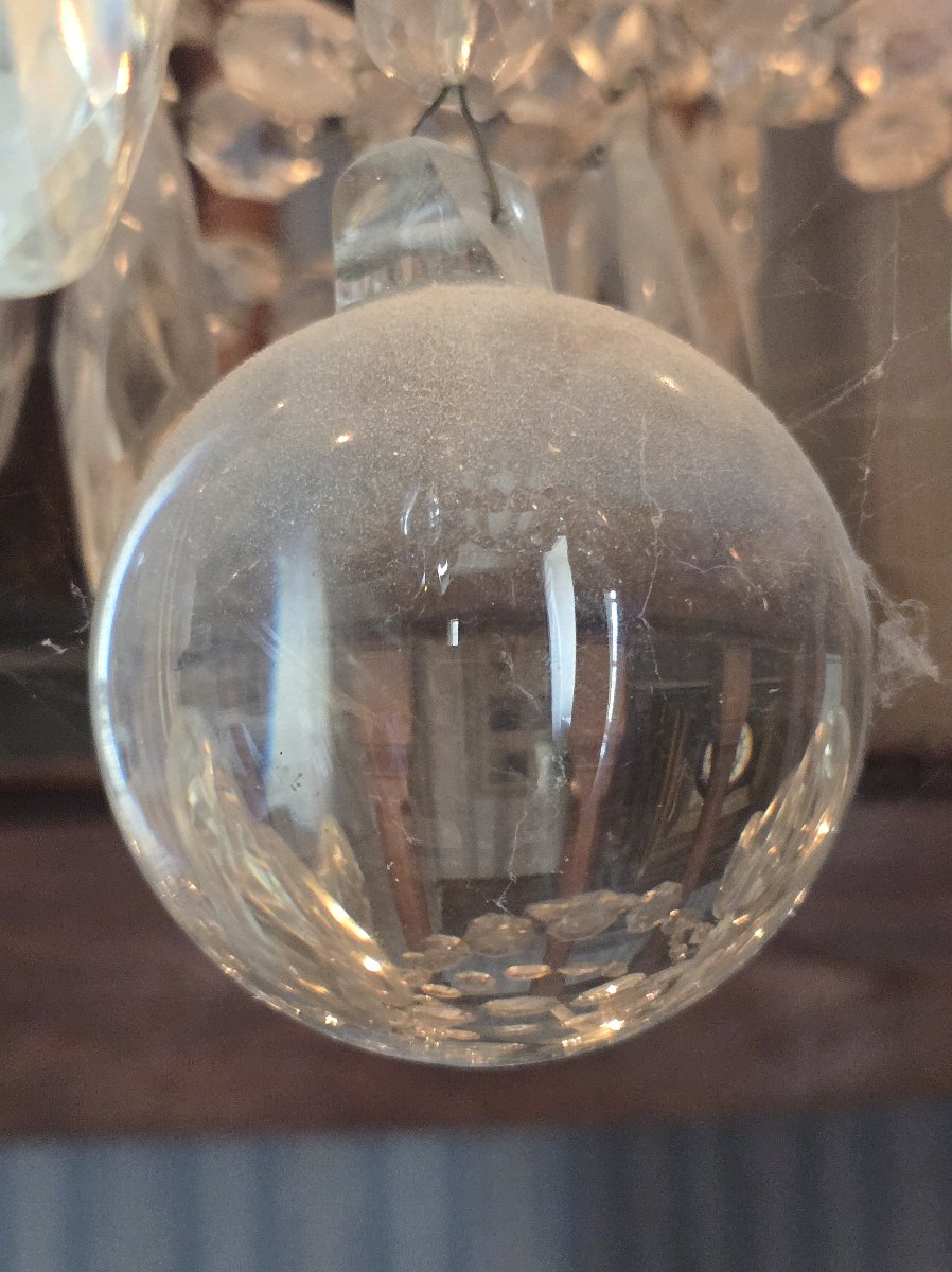 Important lustre en cristal de Baccarat – Époque XIXᵉ siècle -photo-3