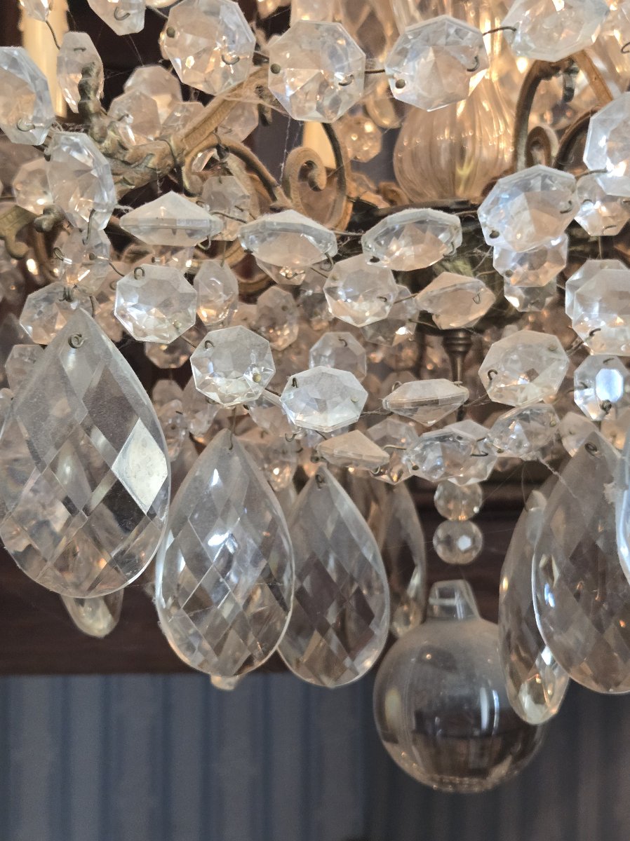 Important lustre en cristal de Baccarat – Époque XIXᵉ siècle -photo-4