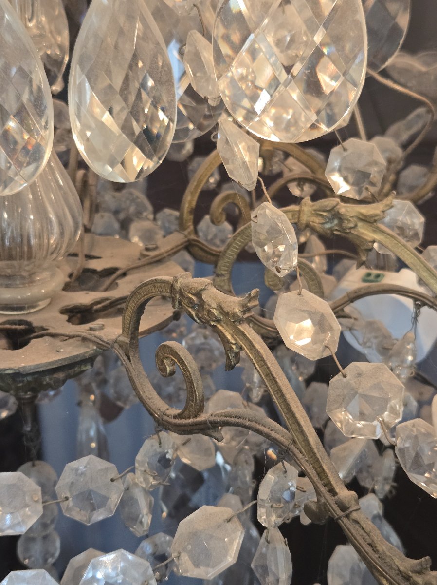Important lustre en cristal de Baccarat – Époque XIXᵉ siècle -photo-6